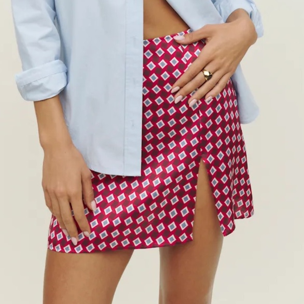 Reformation Robbie Silk Skirt in Arcade Size 10